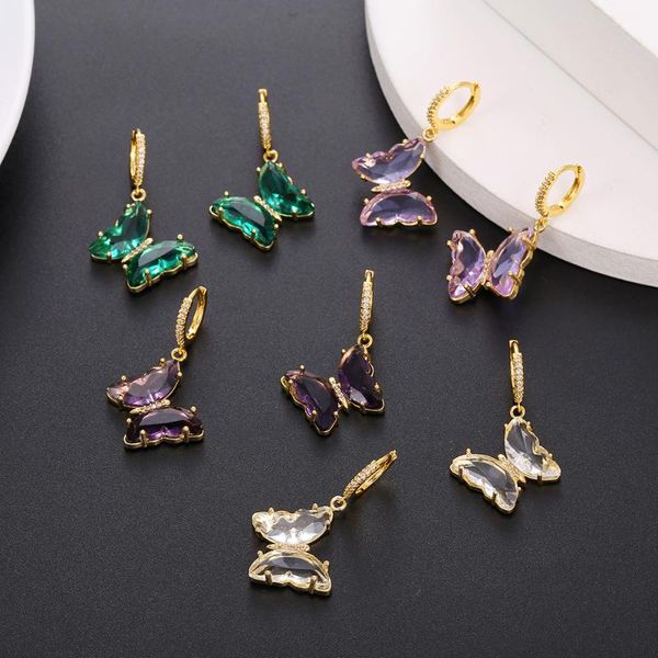 hoop & huggie crystal butterfly earrings for women 2021 blue purple green acrylic earring boho summer jewelry wholesale cute kawaii, Golden;silver
hoop & huggie crystal butterfly earrings for women 2021 blue purple green acrylic earring boho summer jewelry wholesale cute kawaii, Golden;silver