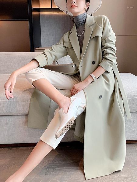 women's trench coats office lady elegant midi windbreaker british style slim belted coat abrigos para mujer, Tan;black
women's trench coats office lady elegant midi windbreaker british style slim belted coat abrigos para mujer, Tan;black