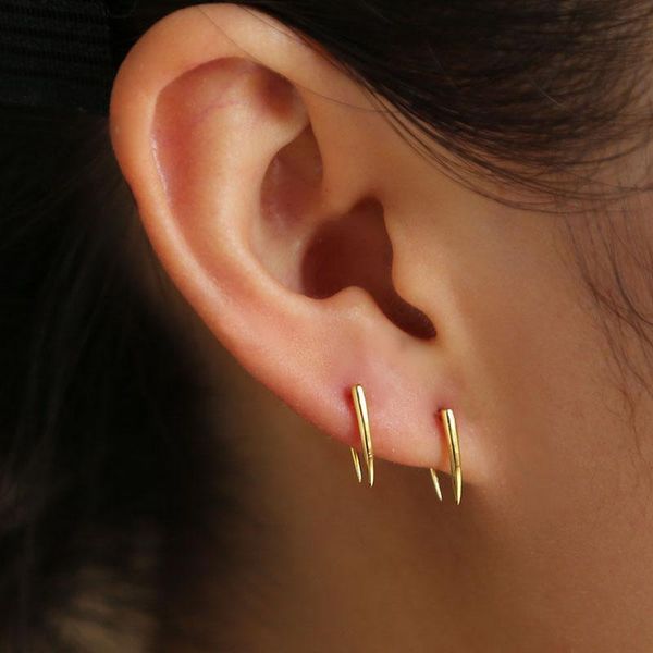 simple horn stud earrings gold color 925 sterling silver material minimal delicate danity design 2021 latest earring hoop & huggie, Golden;silver
simple horn stud earrings gold color 925 sterling silver material minimal delicate danity design 2021 latest earring hoop & huggie, Golden;silver