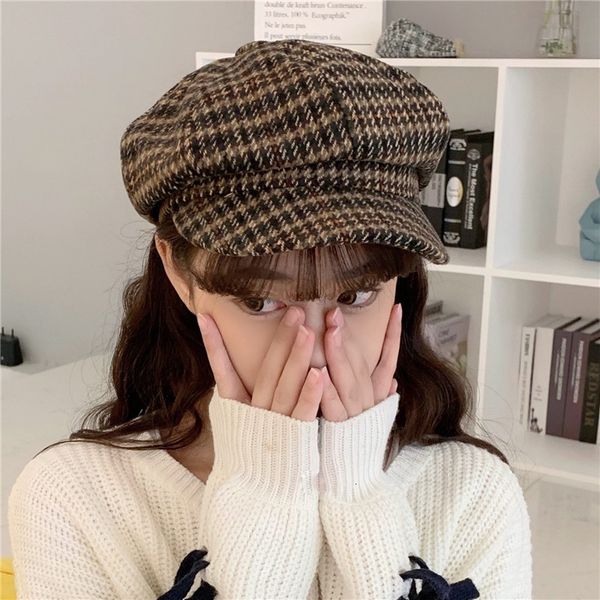 octagonal hat women's autumn versatile net red british winter and spring women's painter bailey hat, Black;white
octagonal hat women's autumn versatile net red british winter and spring women's painter bailey hat, Black;white