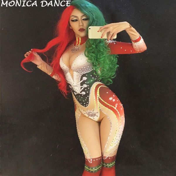 women's jumpsuits & rompers women men stage christmas dance bodysuit sparkling crystals jumpsuit nightclub costume for singer costumes, Black;white
women's jumpsuits & rompers women men stage christmas dance bodysuit sparkling crystals jumpsuit nightclub costume for singer costumes, Black;white