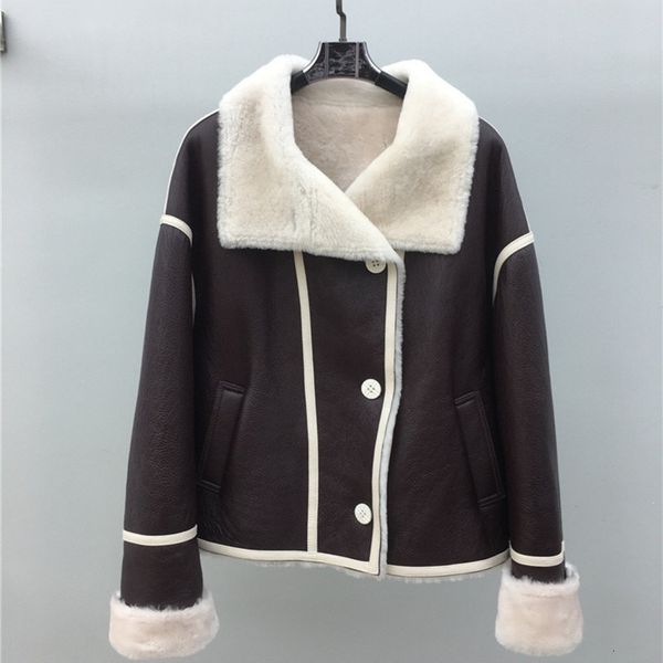 women's trench coats 2021 brand winter jacket women real fur coat natural merino sheep genuine leather outerwear streetwear thick, Tan;black
women's trench coats 2021 brand winter jacket women real fur coat natural merino sheep genuine leather outerwear streetwear thick, Tan;black