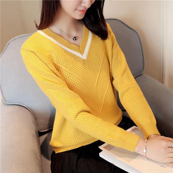 women's sweaters fashion spring pullover women cotton elegant long sleeve black sweater striped knit pull femme luxury knitwear, White;black
women's sweaters fashion spring pullover women cotton elegant long sleeve black sweater striped knit pull femme luxury knitwear, White;black
