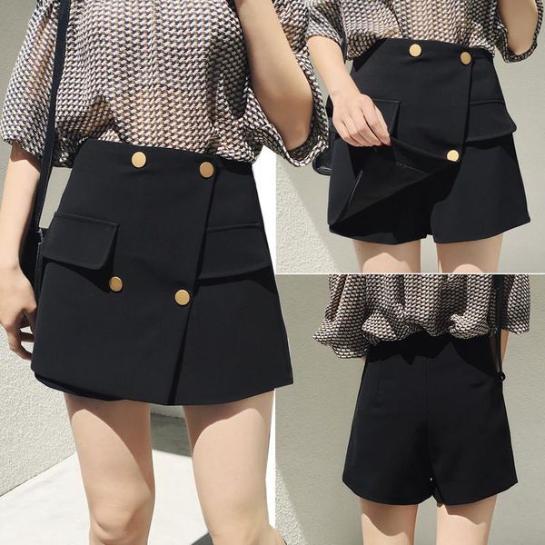 spring and summer breasted a shorts ladies wear high waist fake two piece skirts women's, White;black
spring and summer breasted a shorts ladies wear high waist fake two piece skirts women's, White;black