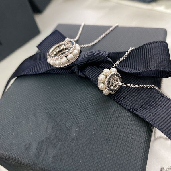 design jewelry pearl small waist necklace women's qixi gift 2021 new large clavicle chain pendant, Silver
design jewelry pearl small waist necklace women's qixi gift 2021 new large clavicle chain pendant, Silver
