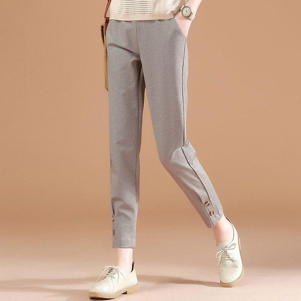 women's pants & capris women casual ankle-length summer slim leg trousers solid elastic waist cotton ankle length haren female pt-386, Black;white
women's pants & capris women casual ankle-length summer slim leg trousers solid elastic waist cotton ankle length haren female pt-386, Black;white