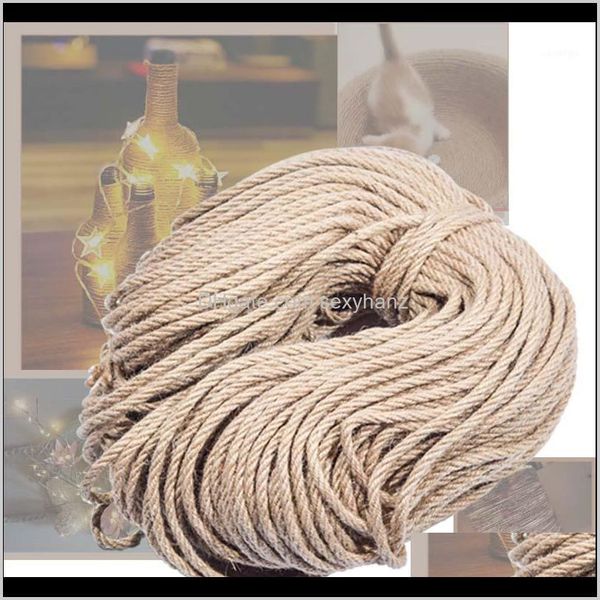yarn clothing fabric apparel drop delivery 2021 4mm, 5mm, 6mmx100m sisal ropes jute twine rope natural cord decor cat pet scratching home ar, Black;white
yarn clothing fabric apparel drop delivery 2021 4mm, 5mm, 6mmx100m sisal ropes jute twine rope natural cord decor cat pet scratching home ar, Black;white