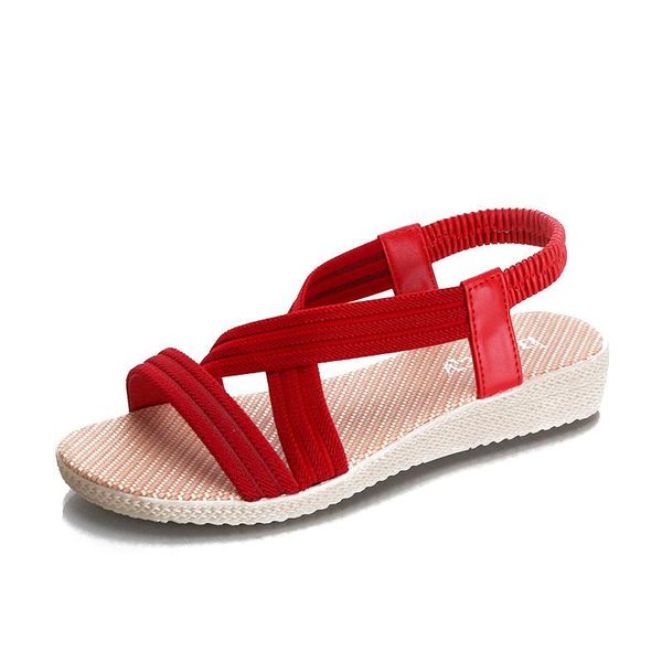 sandals women 2021 korean casual women's flat wedge elastic band fish mouth roman shoes large size, Black
sandals women 2021 korean casual women's flat wedge elastic band fish mouth roman shoes large size, Black
