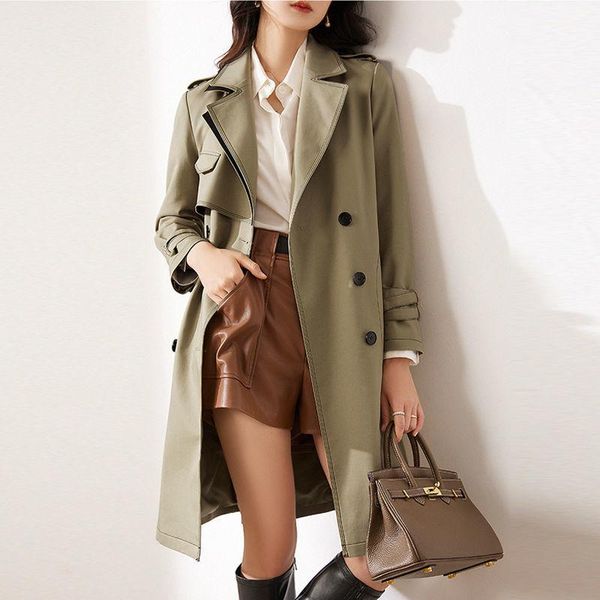 women's trench coats women 's coat 2021 spring and autumn korean style young middle-aged lapel long sleeve cardigan top, Tan;black
women's trench coats women 's coat 2021 spring and autumn korean style young middle-aged lapel long sleeve cardigan top, Tan;black