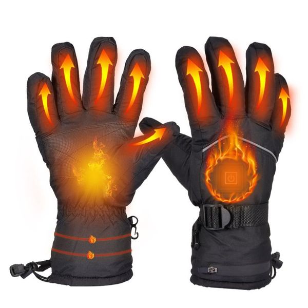 cycling gloves motorcycle heated 7.4v 2600/300mah lithium battery waterproof warm keeping thermal heat for sports skiing riding, Black
cycling gloves motorcycle heated 7.4v 2600/300mah lithium battery waterproof warm keeping thermal heat for sports skiing riding, Black