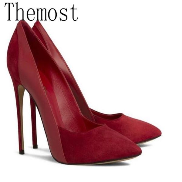 dress shoes arqa european and american early spring latest high heel 12 cm lady pointed single suede stitching large size34-48, Black
dress shoes arqa european and american early spring latest high heel 12 cm lady pointed single suede stitching large size34-48, Black
