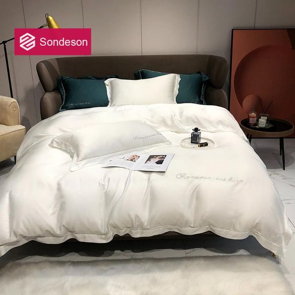 sondeson luxury 100% silk white bedding set embroidery duvet cover king flat sheet pillowcase bed linen for women living sets
sondeson luxury 100% silk white bedding set embroidery duvet cover king flat sheet pillowcase bed linen for women living sets