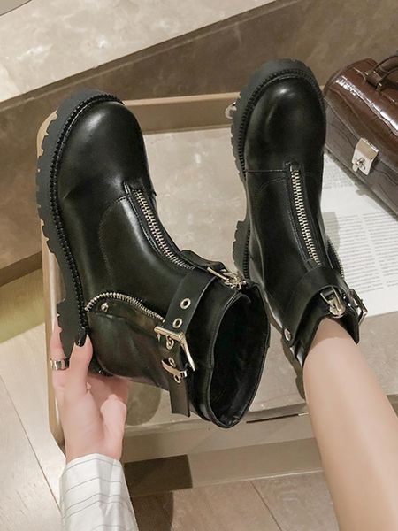 punk boots women's shoes high thick zipper heels black street clothing thin motorcycle winter 39
punk boots women's shoes high thick zipper heels black street clothing thin motorcycle winter 39