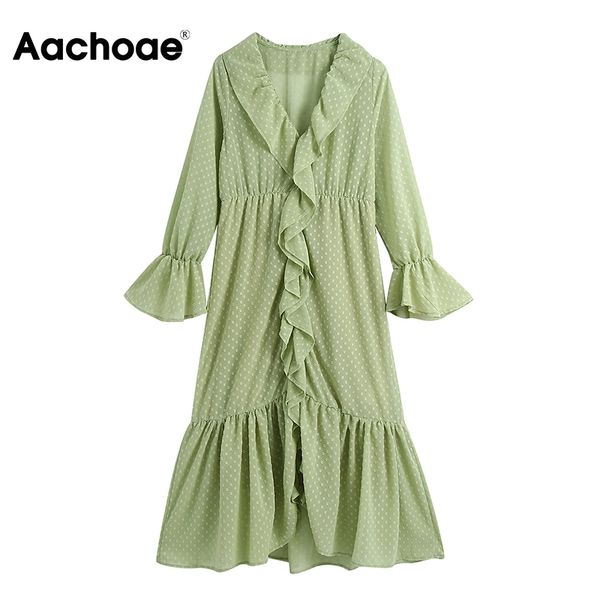 chic women ruffles lace chiffon dresses female v neck sweet midi long sleeve a line elegant dress 210413, Black;gray
chic women ruffles lace chiffon dresses female v neck sweet midi long sleeve a line elegant dress 210413, Black;gray