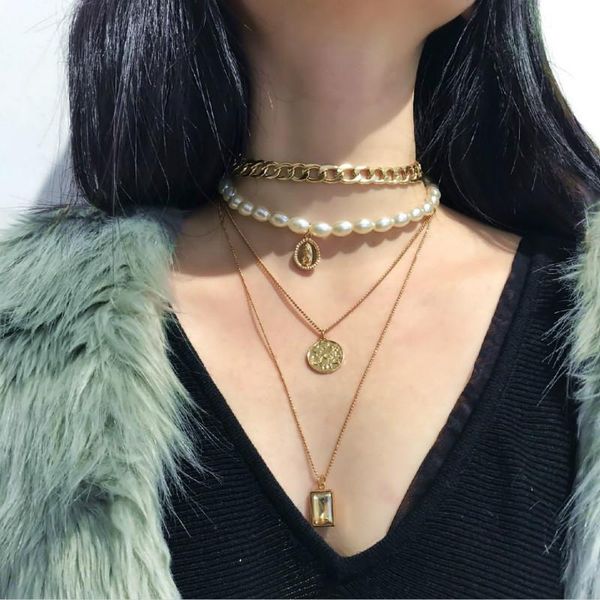 pendant necklaces simple fashion imitation pearl layered necklace 2021 mash up coin geometric relief portrait for women, Silver
pendant necklaces simple fashion imitation pearl layered necklace 2021 mash up coin geometric relief portrait for women, Silver
