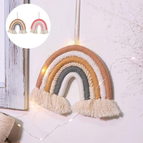 decorative objects & figurines nordic handmade woven macrame rainbow hanging ornament boho decorations decor wall home birthday room party g
decorative objects & figurines nordic handmade woven macrame rainbow hanging ornament boho decorations decor wall home birthday room party g