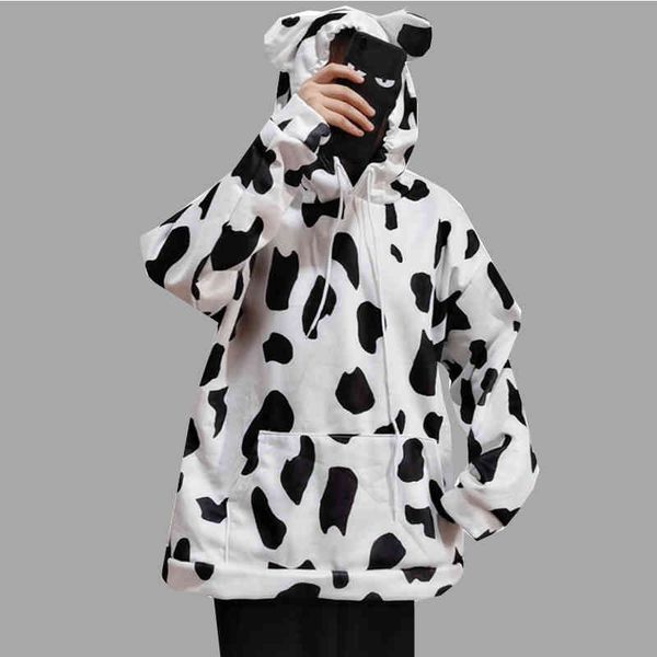women's hoodies & sweatshirts biggorange cow print hooded thin velvet long sleeve harajuku jacket street fashion fall 6tyr, Black
women's hoodies & sweatshirts biggorange cow print hooded thin velvet long sleeve harajuku jacket street fashion fall 6tyr, Black