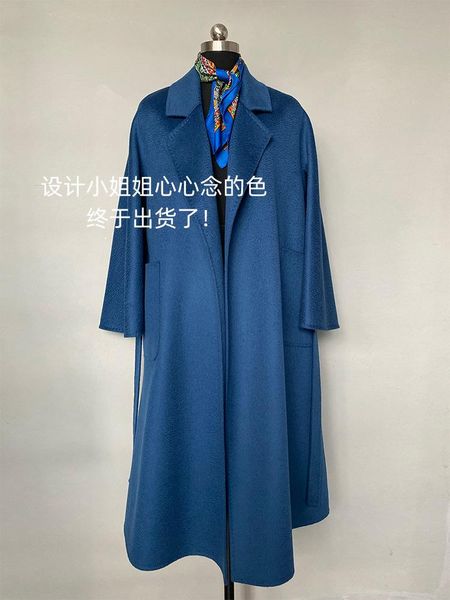 women's wool & blends max home labbro bathrobe water ripple double side cashmere coat long winter, Black
women's wool & blends max home labbro bathrobe water ripple double side cashmere coat long winter, Black