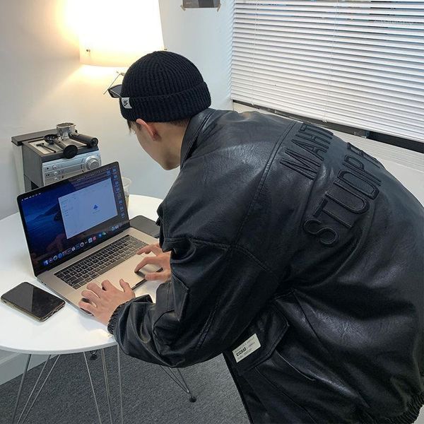 men's fur & faux embroidery design leather jacket cargo coats simple black loose lapel multi-pocket hip-hop men clothes
men's fur & faux embroidery design leather jacket cargo coats simple black loose lapel multi-pocket hip-hop men clothes