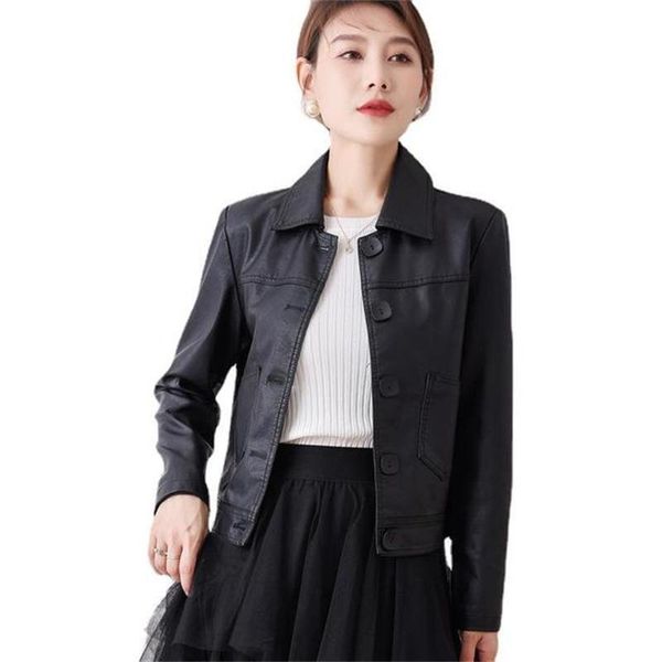women's jackets leather jacket women autumn 2021 fashion simple trend short thin locomotive solid color lapel zipper clothes m292, Black;brown
women's jackets leather jacket women autumn 2021 fashion simple trend short thin locomotive solid color lapel zipper clothes m292, Black;brown