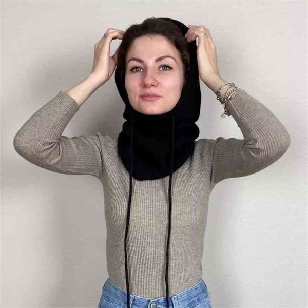 puwd casual woman black thick hooded knitted shawl autumn fashion ladies soft scarf female lace up shawls 210522, White
puwd casual woman black thick hooded knitted shawl autumn fashion ladies soft scarf female lace up shawls 210522, White