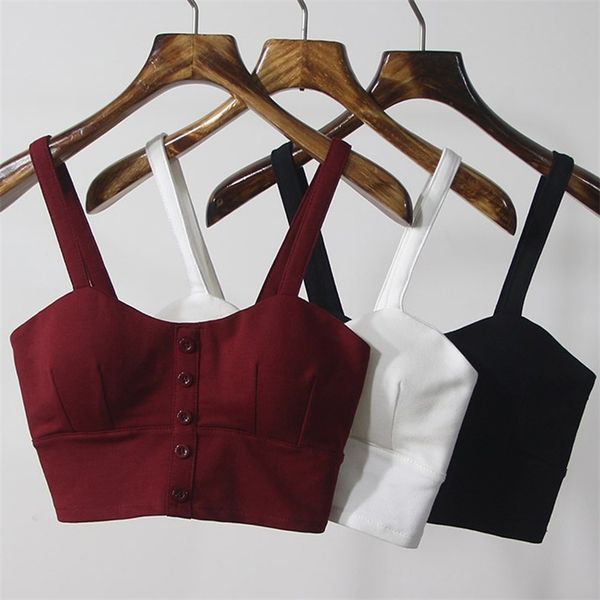 crop women camis halter camisole summer sleeveless slim low chest button roupas femininas 210607, White
crop women camis halter camisole summer sleeveless slim low chest button roupas femininas 210607, White