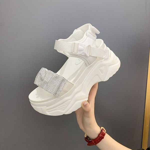 sandals casual pleated crystal women's sneakers on platform ankle straps slingback summer round toe shoes for outdoor beach, Black
sandals casual pleated crystal women's sneakers on platform ankle straps slingback summer round toe shoes for outdoor beach, Black