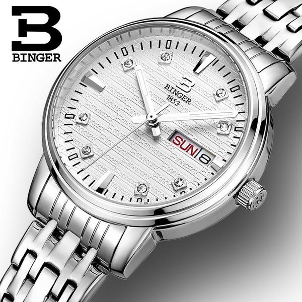 wristwatches switzerland binger women's watches fashion luxury watch ultrathin quartz glowwatch full stainless steel b3036g, Slivery;brown
wristwatches switzerland binger women's watches fashion luxury watch ultrathin quartz glowwatch full stainless steel b3036g, Slivery;brown
