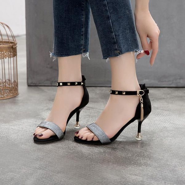 women pumps thin heels ladies sandals middle peep toe high heel shoes female wedding black silver
women pumps thin heels ladies sandals middle peep toe high heel shoes female wedding black silver