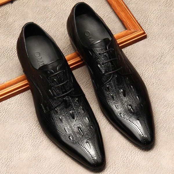 pointed toe fashion men's business oxford shoes genuine leather brogue lace up wedding formal black wine red dress
pointed toe fashion men's business oxford shoes genuine leather brogue lace up wedding formal black wine red dress