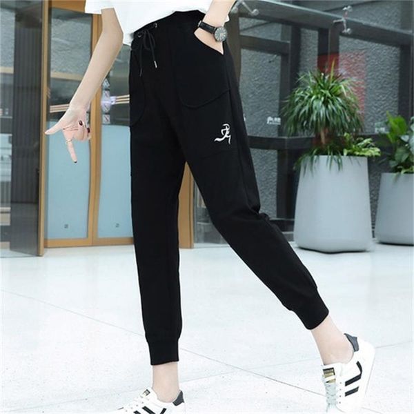 women's pants & capris 2021 spring and autumn ankle-lenght plus size beam feet loose thin casual, Black;white
women's pants & capris 2021 spring and autumn ankle-lenght plus size beam feet loose thin casual, Black;white