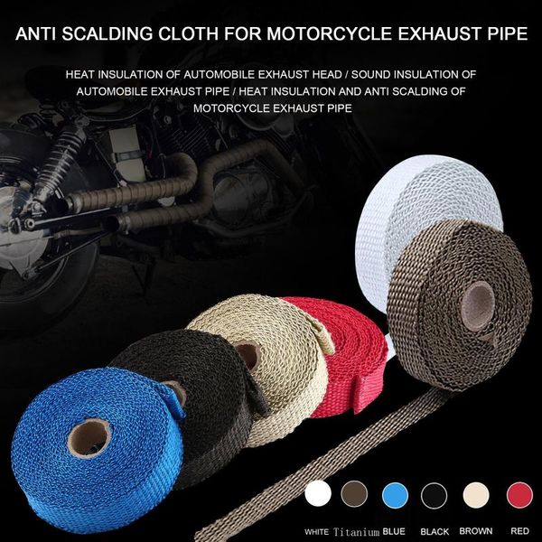 motorcycle exhaust system 5m roll fiberglass heat shield thermal tape header pipe wrap protection with stainless ties
motorcycle exhaust system 5m roll fiberglass heat shield thermal tape header pipe wrap protection with stainless ties