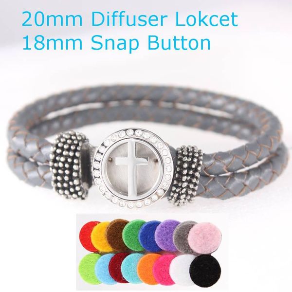 charm bracelets cross real leather essential oil diffuser locket 18mm snap button for women bracelet&bangle, Golden;silver
charm bracelets cross real leather essential oil diffuser locket 18mm snap button for women bracelet&bangle, Golden;silver