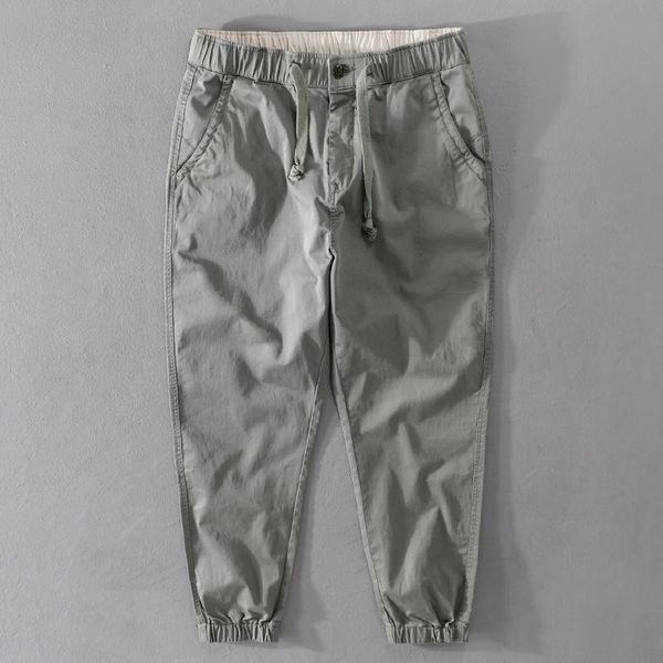 men's pants 7602 fashion men ankle-length tie feet casual loose solid color elastic waist korean style street all-match trousers, Black
men's pants 7602 fashion men ankle-length tie feet casual loose solid color elastic waist korean style street all-match trousers, Black