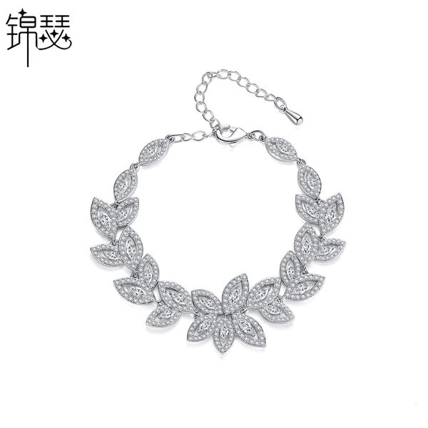 bangles bracelet jinse miaorei cold style temperament simple zircon women's hand ornament, Black 
bangles bracelet jinse miaorei cold style temperament simple zircon women's hand ornament, Black