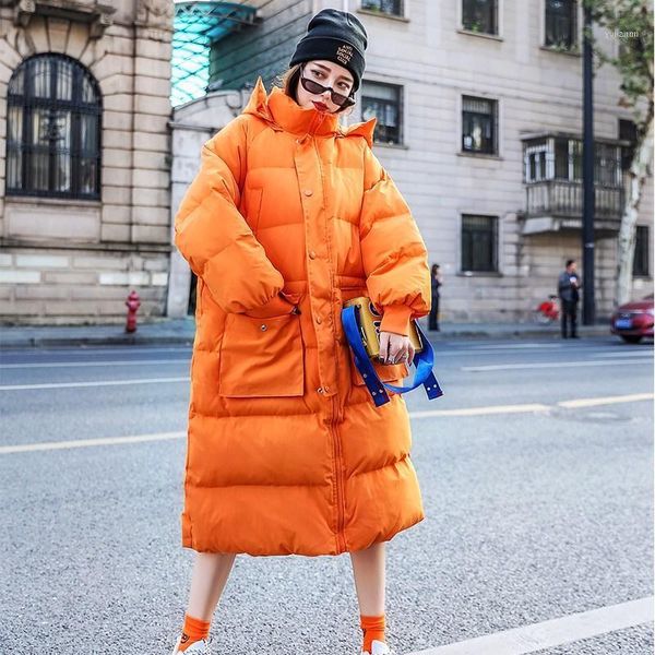 women's down & parkas winter coat women 2021 jacket long parka hooded white duck thick warm female loose coat1, Black
women's down & parkas winter coat women 2021 jacket long parka hooded white duck thick warm female loose coat1, Black