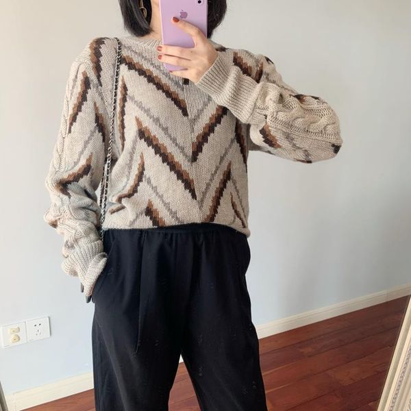 autumn winter women sweaters geometric pattern color patchwork o-neck casual long sleeve fashion knit pullover women's, White;black
autumn winter women sweaters geometric pattern color patchwork o-neck casual long sleeve fashion knit pullover women's, White;black