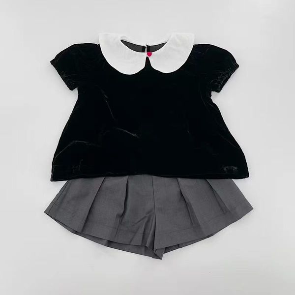 clothing sets baby girls clothes summer born toddler girl black t shirt gray shorts infant babys suit 2pcs, White
clothing sets baby girls clothes summer born toddler girl black t shirt gray shorts infant babys suit 2pcs, White