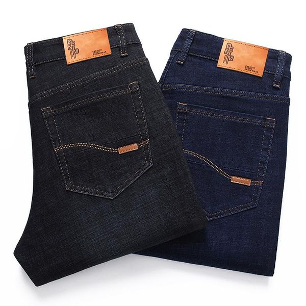men's jeans fashionable stretch straight 2021 autumn and winter business casual loose denim long men brand pants, Blue
men's jeans fashionable stretch straight 2021 autumn and winter business casual loose denim long men brand pants, Blue