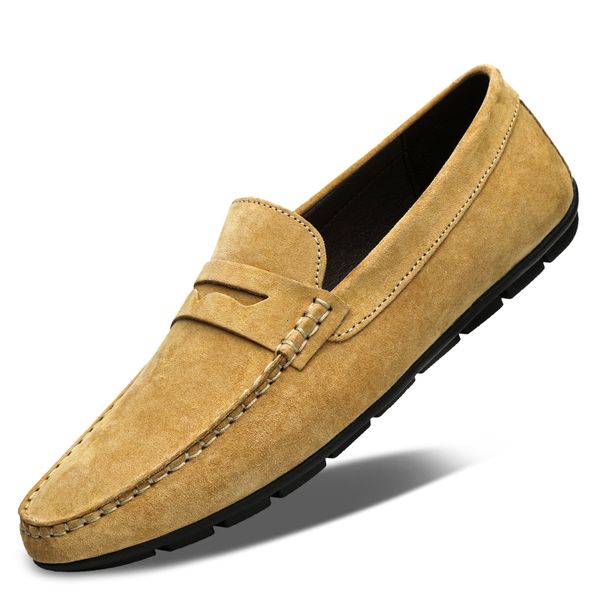 dress shoes genuine leather suede shoes, casual green shoes with peas,% igye, Black
