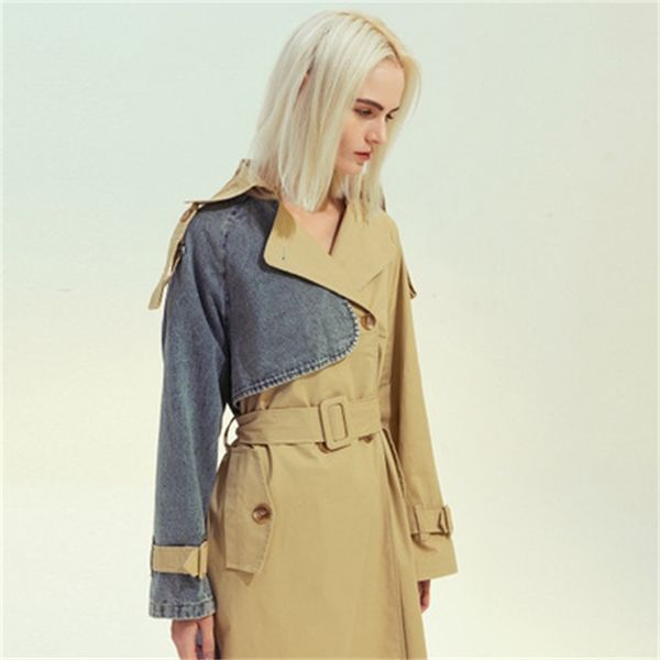 msxu elegant personality amends asymmetrical washing long jacket with high street wear belt, Black;brown
msxu elegant personality amends asymmetrical washing long jacket with high street wear belt, Black;brown