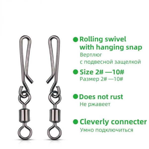 fishing hooks tiannsii 10/30/50pcs connector pin bearing rolling swivel stainless steel with snap fishhook lure tackle accessorie
fishing hooks tiannsii 10/30/50pcs connector pin bearing rolling swivel stainless steel with snap fishhook lure tackle accessorie