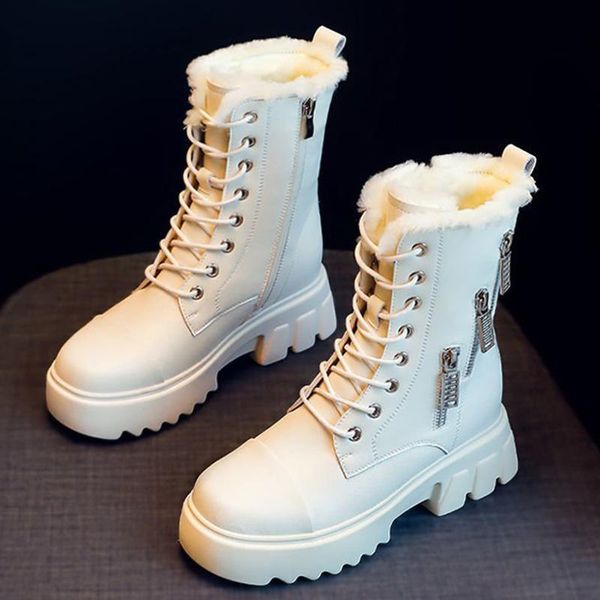 boots fashion women snow zipper leather shoes thick heels non-slip female footwear warm plush winter ladies ankle 2021, Black
boots fashion women snow zipper leather shoes thick heels non-slip female footwear warm plush winter ladies ankle 2021, Black
