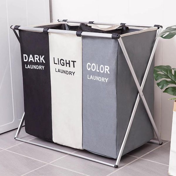 fixed household dirty clothes storage basket foldable two-compartment three-compartment laundry & organization
fixed household dirty clothes storage basket foldable two-compartment three-compartment laundry & organization
