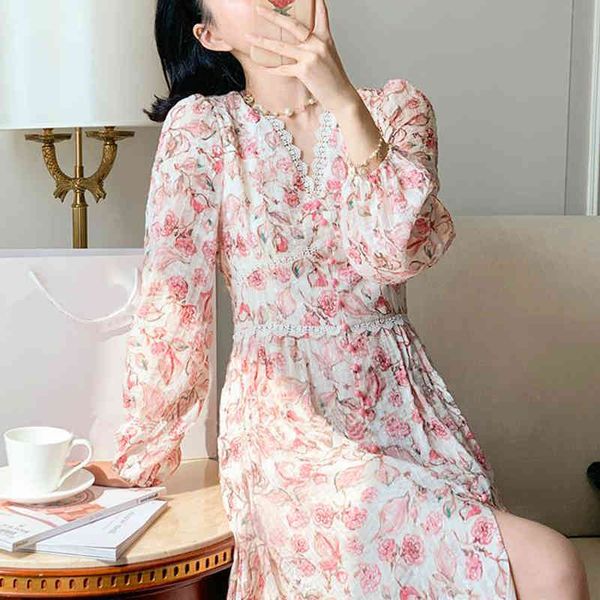 dresses chiffon floral women 2021 summer french vintage elegant lace midi female v-neck party one piece dress korea y2k, Black;gray
dresses chiffon floral women 2021 summer french vintage elegant lace midi female v-neck party one piece dress korea y2k, Black;gray