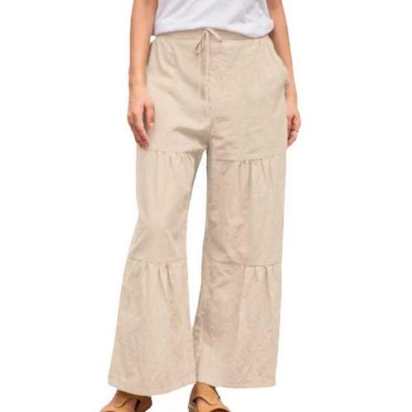 women's pants & capris women elastic waist mid solid color splicing wide leg casual long ladies trousers streetwear autumn, Black;white
women's pants & capris women elastic waist mid solid color splicing wide leg casual long ladies trousers streetwear autumn, Black;white