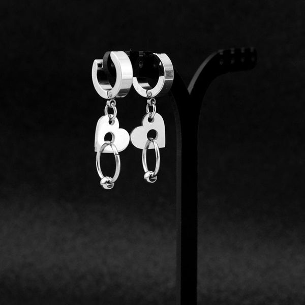 hoop & huggie pendientes heart love hanging round beads charm earring stainless steel earrings for women men accessories punk fashion jewelr, Golden;silver
hoop & huggie pendientes heart love hanging round beads charm earring stainless steel earrings for women men accessories punk fashion jewelr, Golden;silver