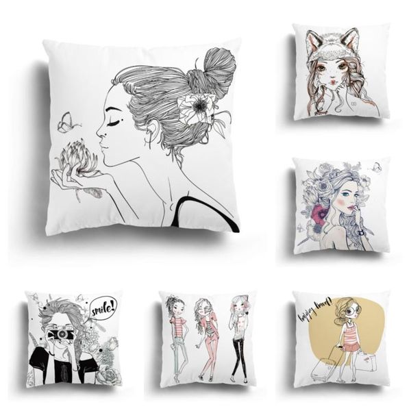 cushion/decorative pillow cartoon beauty plush hug pillowcase, home decoration, sofa cushion cover, all girls pattern pillowcase can be cust
cushion/decorative pillow cartoon beauty plush hug pillowcase, home decoration, sofa cushion cover, all girls pattern pillowcase can be cust