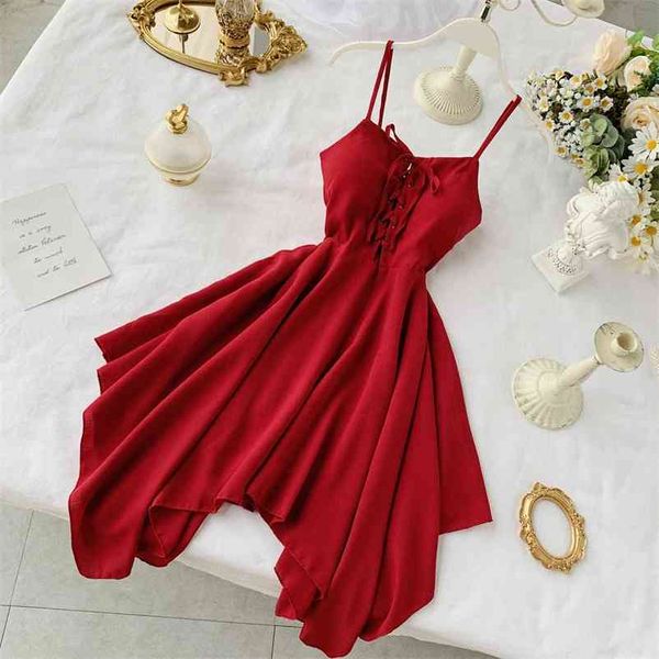 fmfssom women spaghetti strap dresses summer female v neck sleeveless high waist dress ladys sash tie up dress 210331, Black;gray
fmfssom women spaghetti strap dresses summer female v neck sleeveless high waist dress ladys sash tie up dress 210331, Black;gray