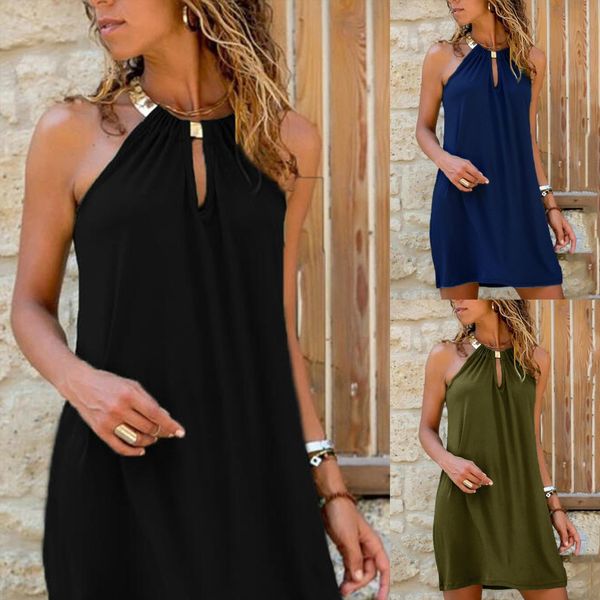backless mini beach halter womens dresses neck sleeveless summer black off shoulder party bodycon vestidos, Black;gray
backless mini beach halter womens dresses neck sleeveless summer black off shoulder party bodycon vestidos, Black;gray